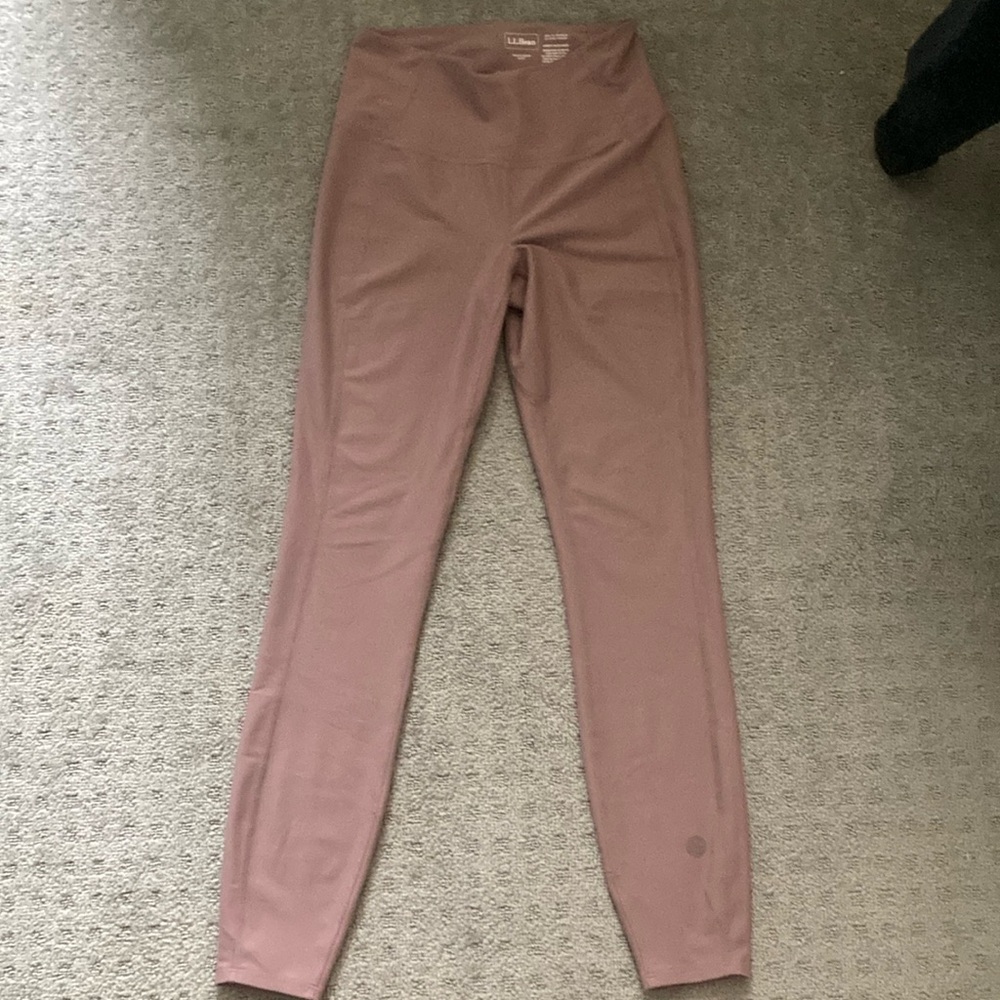 L.L. Bean Pink Leggings Slim Fit Stretch